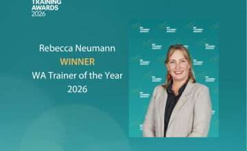 Rebecca Neumann, winner WA Trainer of the Year 2026 